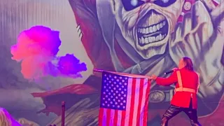 Iron Maiden - The Trooper: Bruce Dickinson and Eddie sword duel - Seattle 2022