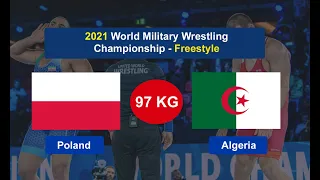 Algeria (M. Faradj) vs Poland (Baran Radoslaw)- World Military Wrestling Championship 2021 - 97 kg