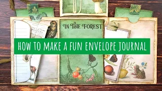 How to Make a Fun Envelope Journal/Start to Finish/Tutorial/Digital Collage Club Design Team Project