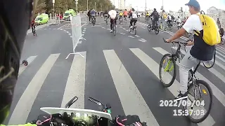 Велофестиваль(bike parade, велопарад) Москва, 04.09.2022