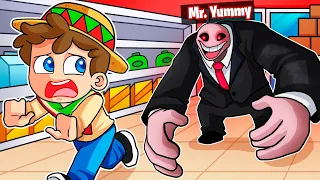 ¡ESCAPA del SUPERMERCADO de MR. YUMMY! 😨💀🛒 SILVIOGAMER ROBLOX con PANCRACIO, LINGAMES y SOYDANY