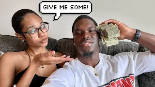 LEAVING $10,000 IN FRONT OF HER TO SEE IF SHE TAKES IT! *LOYALTY TEST*