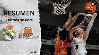 Real Madrid - Valencia Basket (86-85) RESUMEN | Copa del Rey Badalona 2023