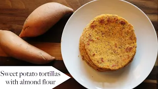 Sweet potato tortillas recipe with almond flour-glutenfree | sweet potato flatbread | no xanthan gum