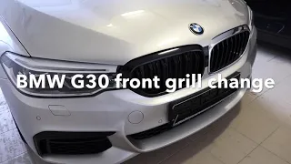 BMW 5 series G30 front grill kidney change