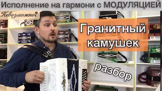 Гранитный камушек | РАЗБОР на гармони | Исполнение с МОДУЛЯЦИЕЙ 😉✌️