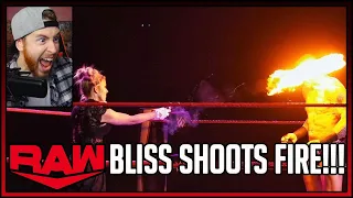 Alexa Bliss Shoots A Fireball At Randy Orton RAW Reaction