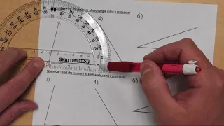 Measuring Angles Using A Protractor