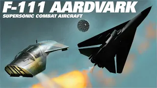 F-111 Aardvark. General Dynamics supersonic, medium-range, multirole combat aircraft. Upscaled video