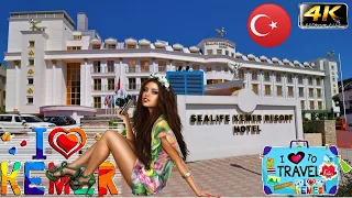 4K SEALIFE KEMER RESORT 2023 НЕПЛОХАЯ ПЯТЕРКА GOOD BEACH HOTEL ANTALYA TURKEY