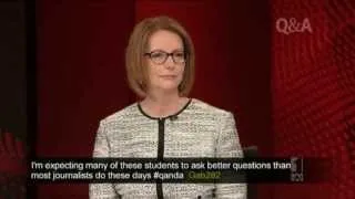 Prime Minister Julia Gillard on Sexism - Q&A 6 May