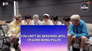 BTS reaction to MARSHMELLO AND ANNE MARİE friends lyrics