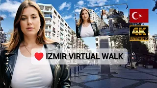 4K TURKEY, Izmir City Walk, Walking Tour in the Downtown (The Old Town) 2024