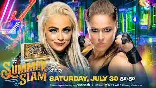 LIV MORGAN VS RONDA ROUSEY (WWE SMACKDOWN WOMENS CHAMPIONSHIP) WWE SUMMERSLAM 2022