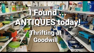 I found ANTIQUES at Goodwill / Thrift Shop With Me / Thrifting for resale & collection