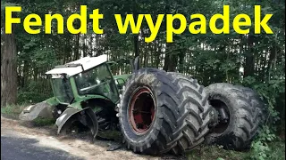 Skutki wypadku ciągnika Fendt 820 👉 duży koszt naprawy 👉 Kto za to zapłaci? [Korbanek]