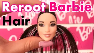 HOW TO REROOT BARBIE DOLL HAIR VIDEO FOR BEGINNER!