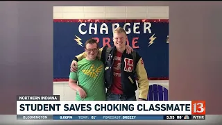 Student saves choking classmate
