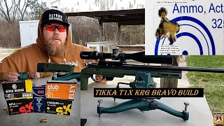 Tikka T1X KRG Bravo Build: First Shots