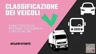 Classificazione dei veicoli #patente