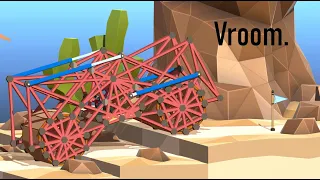 Making a Car out of a Bridge in Poly Bridge 2