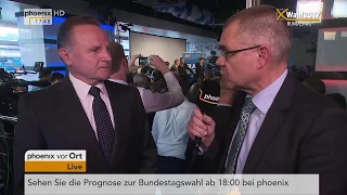 Bundestagswahl 2017: Interviews u.a. mit Volker Wissing und Matthias Höhn am 24.09.2017