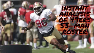 Instant Analysis of 49ers 53-Man Roster