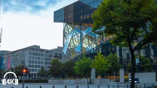 Berlin Cycling, New Modern Architecture & Old beautiful Building, Relaxed riverside [4K] Summer 2020