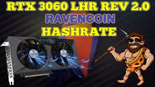 RTX 3060 LHR - RAVENCOIN Hashrate & Profitability