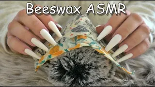 ASMR  BEESWAX WRAP TRIGGERS 🐝 Tapping, Scratching, Brushing & Scrunching 🐝 No Talking