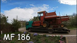 Комбайн Massey Ferguson 186. Массей Фергюсон 186 в Хмельницьку обл.