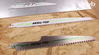 Полотно для сабельной пилы с японской системой зубьев kwb AKKU-TOP