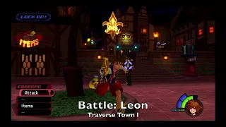KH Final Mix (KH HD I.5 + II.5 ReMIX - PS4) - Traverse Town I - Battle: Leon
