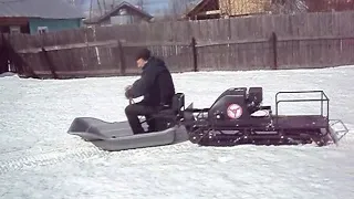 Первый выезд на мототолкаче Урагане Сибирь