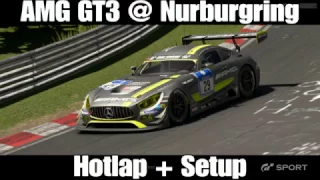 GT Sport Beta Mercedes AMG GT3 Nurburgring Nordschleife Hotlap + Setup