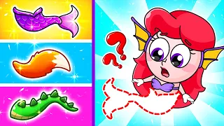 Little Mermaid Lost Tail 😱 | Where Is My Hair Song| Little Mermaid Princess Song |YUM YUM Kids Songs