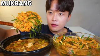 [와차밥] 갓담근 파김치 + 삼겹살 비빔밥 미더덕 된장찌개 먹방 Pork and Green Onion Kimchi Bibimbap ASMR MUKBANG EATING SHOW