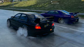 The Crew Motorfest | 628HP Evo 6 vs 717HP R34 GTR, 725HP Focus RS, 822HP Mustang - Highway Racing