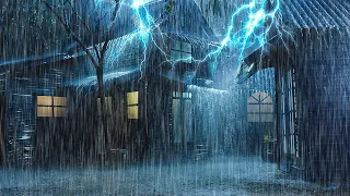 Try Listening for 3 Minutes - Fall Asleep Fast | Sound Rainstorm & Intense Thunder on Stormy Night