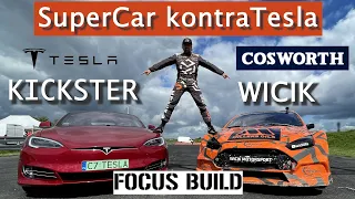 SuperCar kontra Tesla Kickster vs Wicik