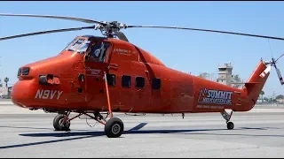 Sikorsky S-58 Helicopter Engine Start & Taxi "Screaming Mimi" from TV Series “Riptide N698” N9VY