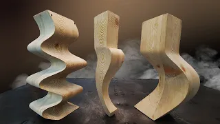 Сurved furniture legs - it's easy CABRIOL SPIRAL ZIG-ZAG TEMPLATES