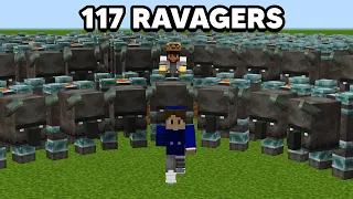 Capturing 117 Ravagers to Kill One Minecraft Player...