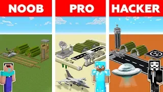 Minecraft NOOB vs PRO vs HACKER : Storm Area 51 Challenge in minecraft / Animation