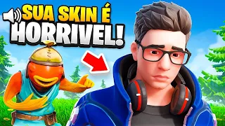 ENCONTREI UM HATER DA MINHA SKIN NO FORTNITE!