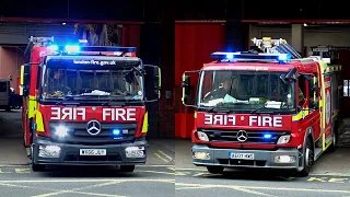 [BULLHORN] London Fire Brigade Turnout | Soho A241 & A242 Double Turnout