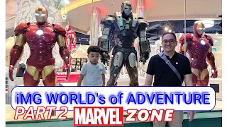 MARVEL ZONE AT IMG WORLD + WILL THEY SURVIVE IN THE VELOCIRAPTOR RIDE?