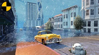 Cars vs Mega Flood 😱 BeamNG.Drive