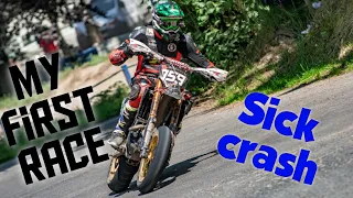 Supermoto Bilstain Nationale Benecup 23-06-2019 crashes starts jumps close racing