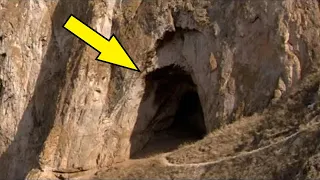 Archaeologists found the cave, looking inside, their eyes widened in surprise.